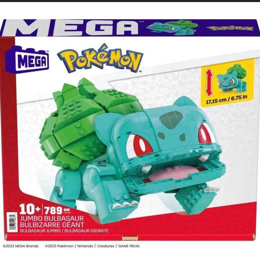 Mega Pokémon Bulbasaur Building toy kit with 1 action Figure-789 pcs